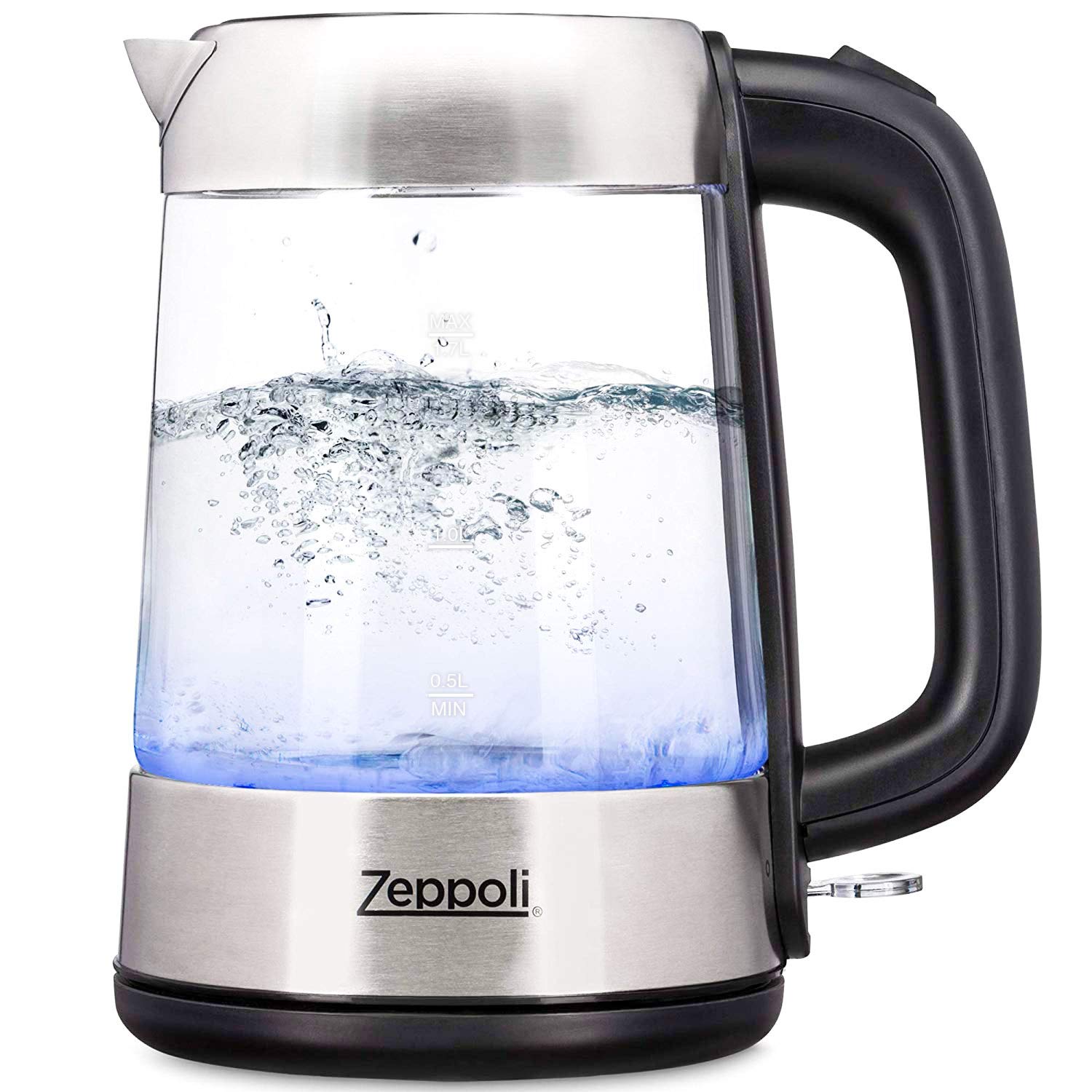 Glass Hot Water Kettle Electric for Tea and Coffee 1.7 Liter Fast Boiling
