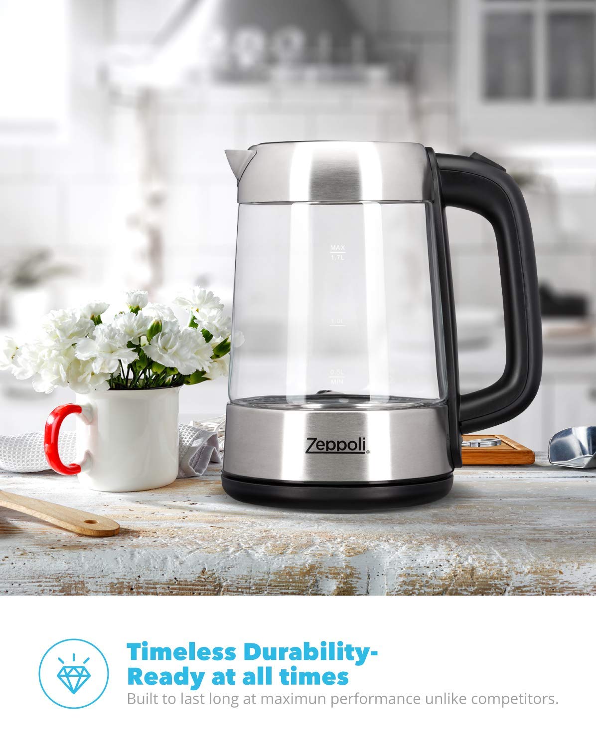 Breville Crystal Clear Electric Kettle  Electric kettle, Electric tea  kettle, Tea lounge