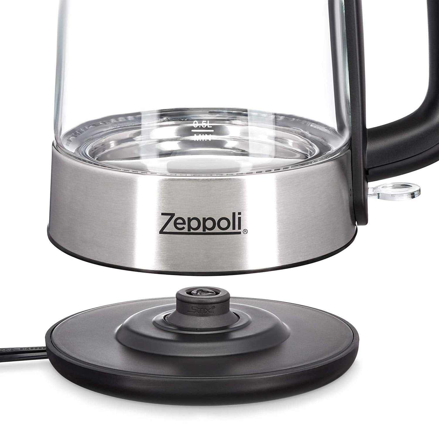 Zeppoli Electric Kettle - Glass Tea Kettle & Hot Water Boiler/Heater-Auto  Shu 850477008180