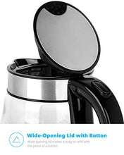 Load image into Gallery viewer, Zeppoli Electric Kettle - Fast Boiling Glass Tea Kettle (1.7L) [Model 2]