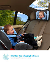Load image into Gallery viewer, Back Seat Baby Mirror - Rear View Baby Car Seat Mirror by Baby &amp; Mom