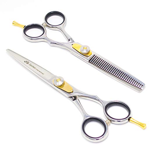 Equinox International, Professional Hair Scissors, Hair Cutting Scissors  Professional, 6.5” Overall Length, Barber Scissors For Men & Women, Premium