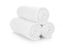 Load image into Gallery viewer, Zeppoli 60-Pack Washcloths | 100% Natural Cotton Bath Towels, 12 x 12 Hand Towels, Commercial Grade Washcloth, Machine Washable Cleaning Rags, Kitchen Towels and Wash Cloths for Bathroom